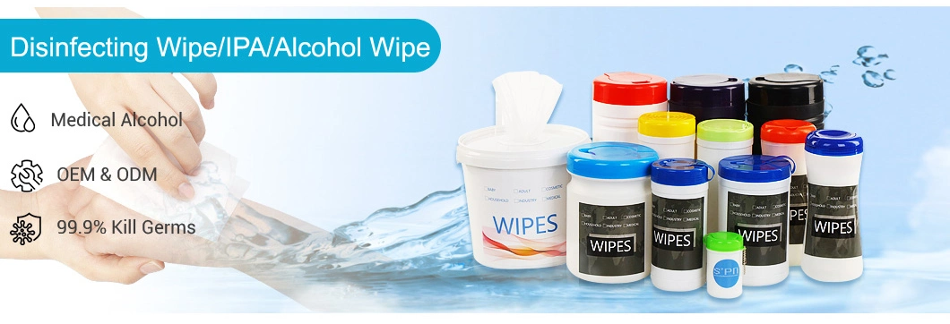 Special Nonwovens Disinfect Recyclable and 100% Degradable Wet Soft Wipes for The Most Delicate Adult Skin