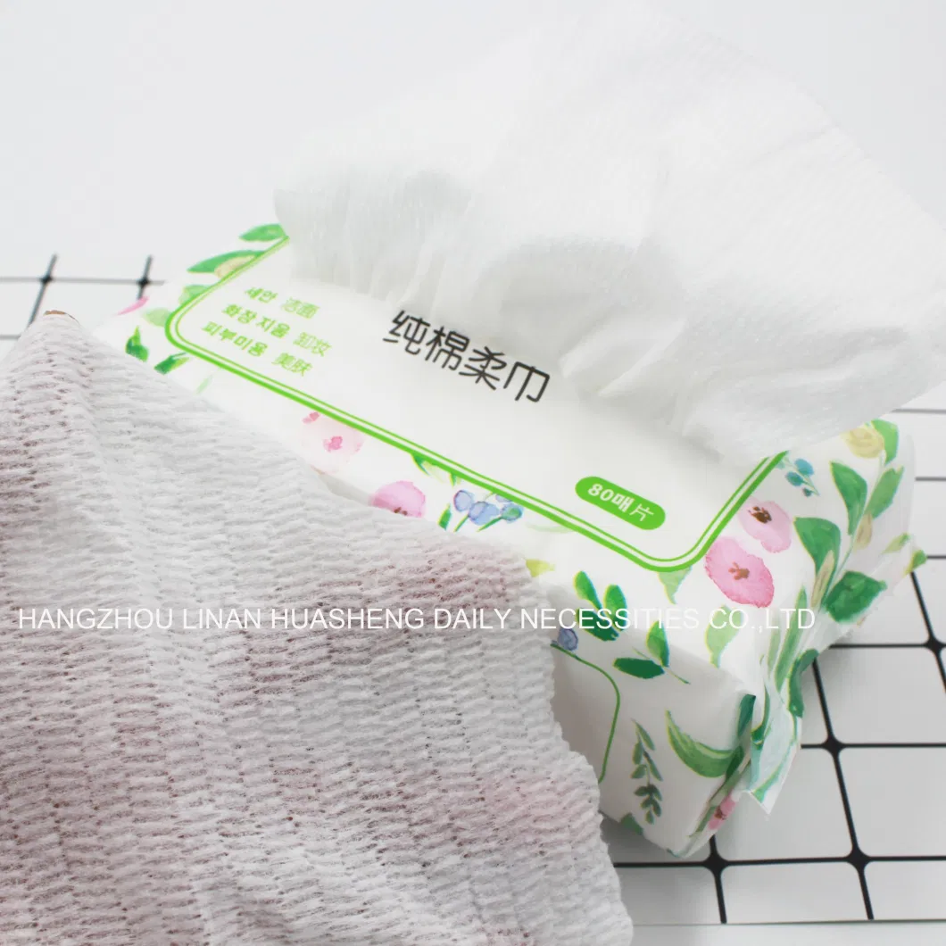 Nonwoven Disposable Cotton Facial Tissue Dry Wipes