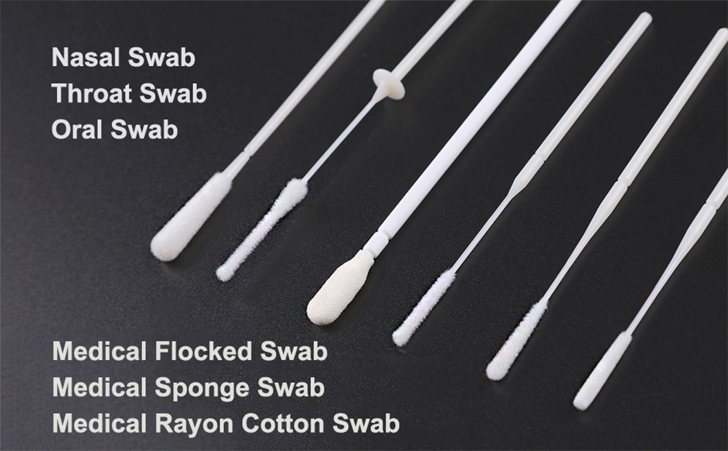 Cleanroom Sterile Collection Antigen Vtm Transport Test Disposable Non-Woven Dacron Flock Lungene Nasal Collection Swab