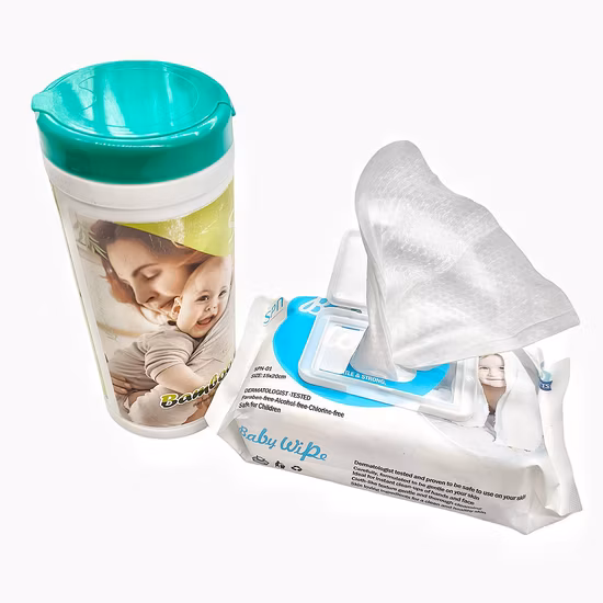 Non Woven Fabric Ultra Compact Single Use Baby Wipes